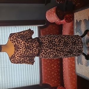 Karen Millen England leopard Dress.